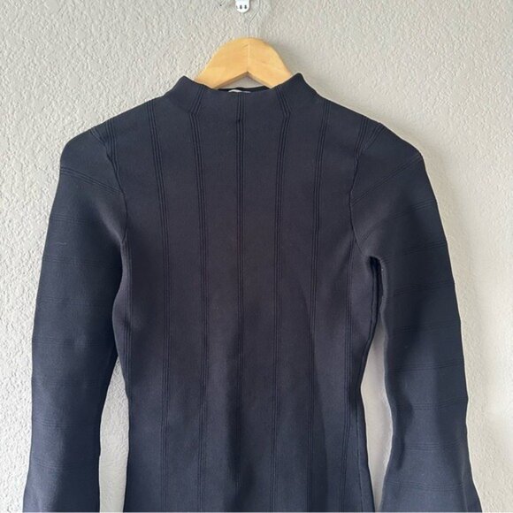 Keepsake Black Bell Sleeve Sheath Dress XS Elegant Gothic Coquette Chic - Picture 5 of 11